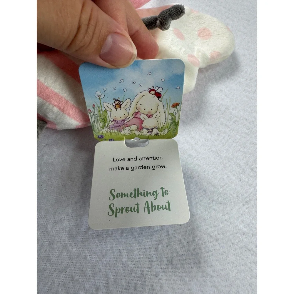 Bunnies by the Bay Baby NWT Butterfly Plush Pink Striped Polka Dot